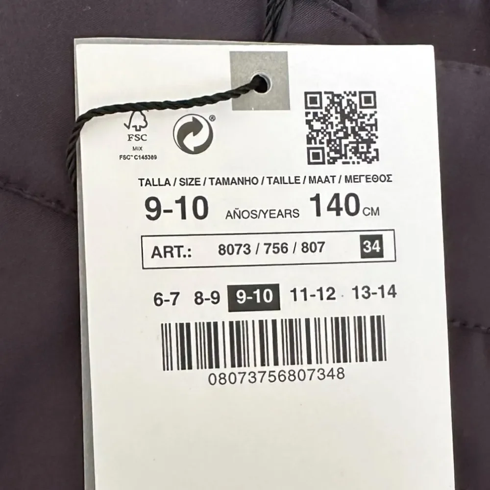 ZARA Kids | Anthracite Gray | WATERPROOF AND WINDPROOF SKI PANTS